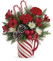 Send a Hug Sweet Stripes Bouquet from Fields Flowers in Ashland, KY
